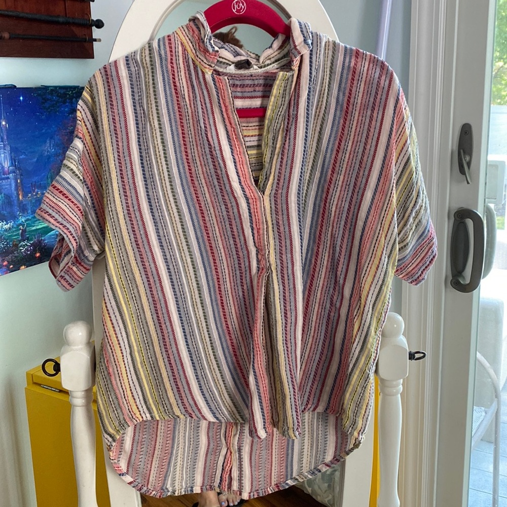 Pilcro and the letterpress by Anthropologie embroidered blouse